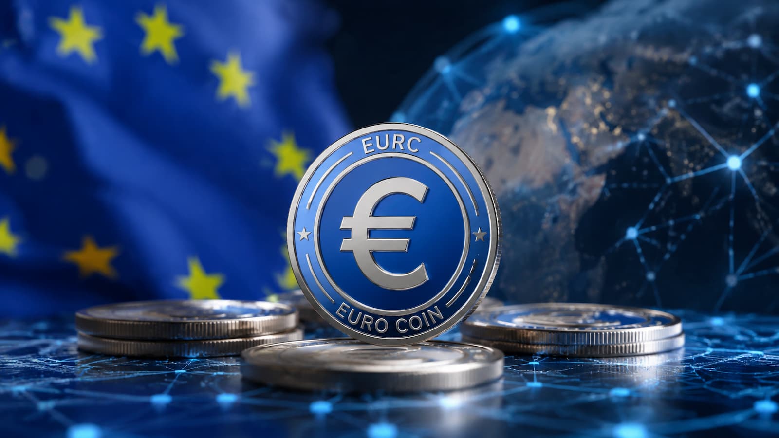 EURC representa euros tokenizados en varias redes blockchain.