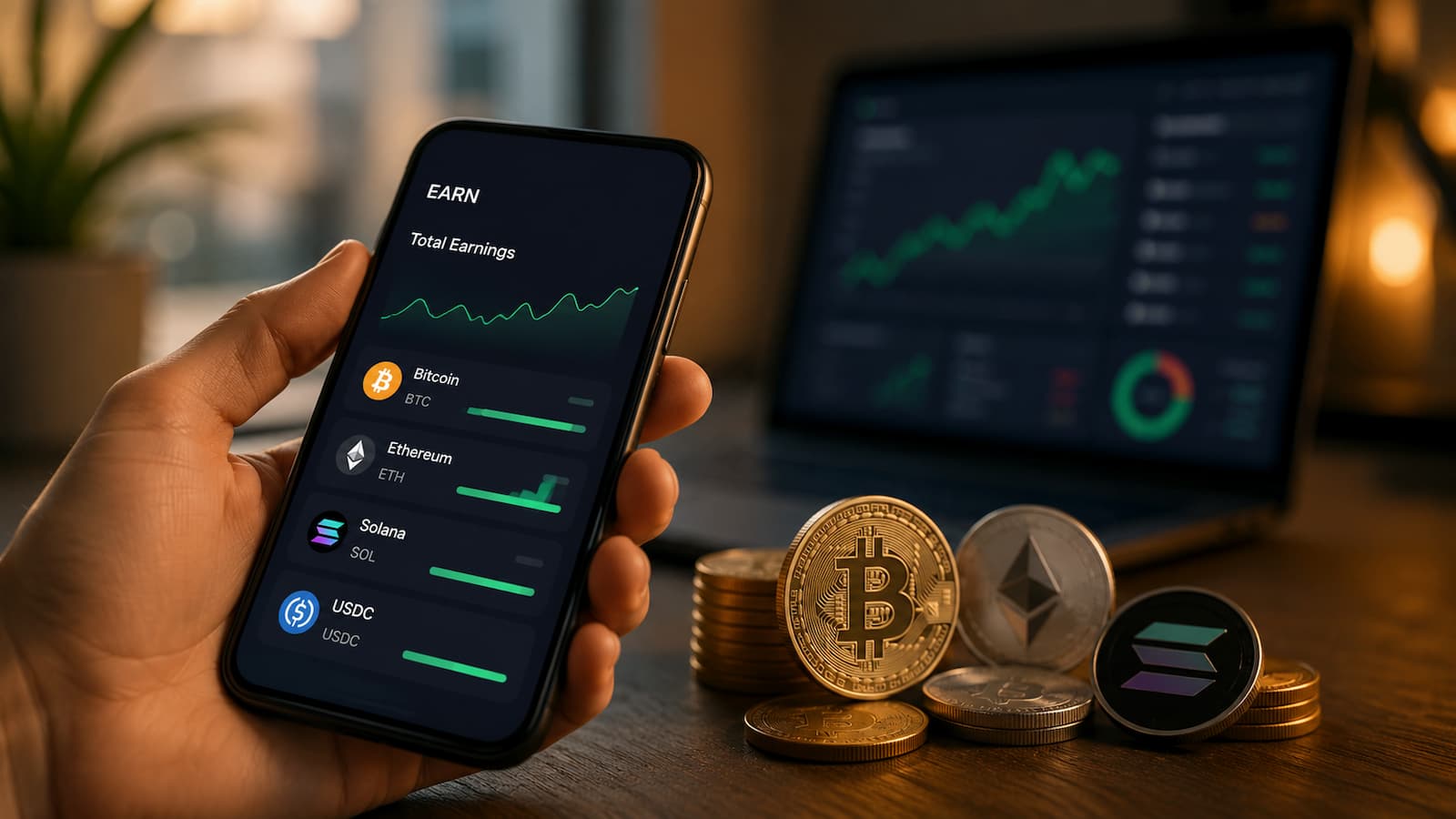 Earn en criptomonedas