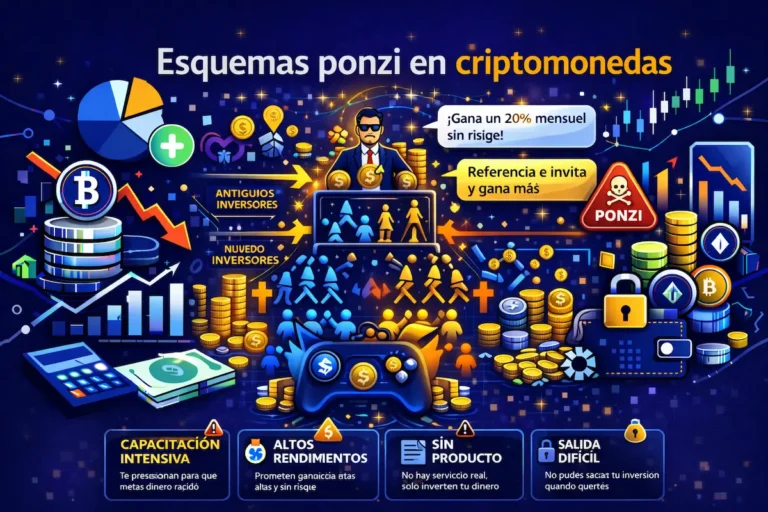 Esquemas ponzi en criptomonedas