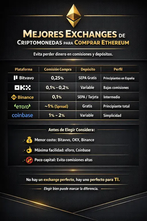Guía de mejores exchanges para Ethereum