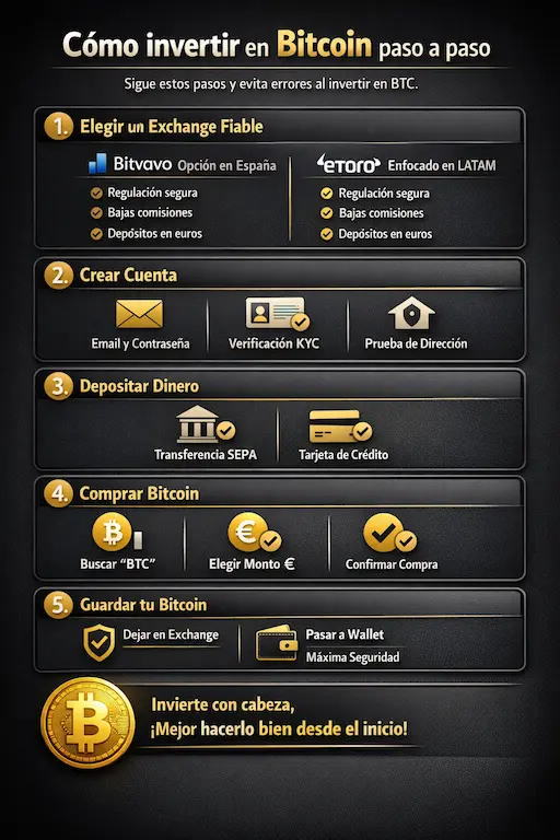 Guía visual para invertir en Bitcoin