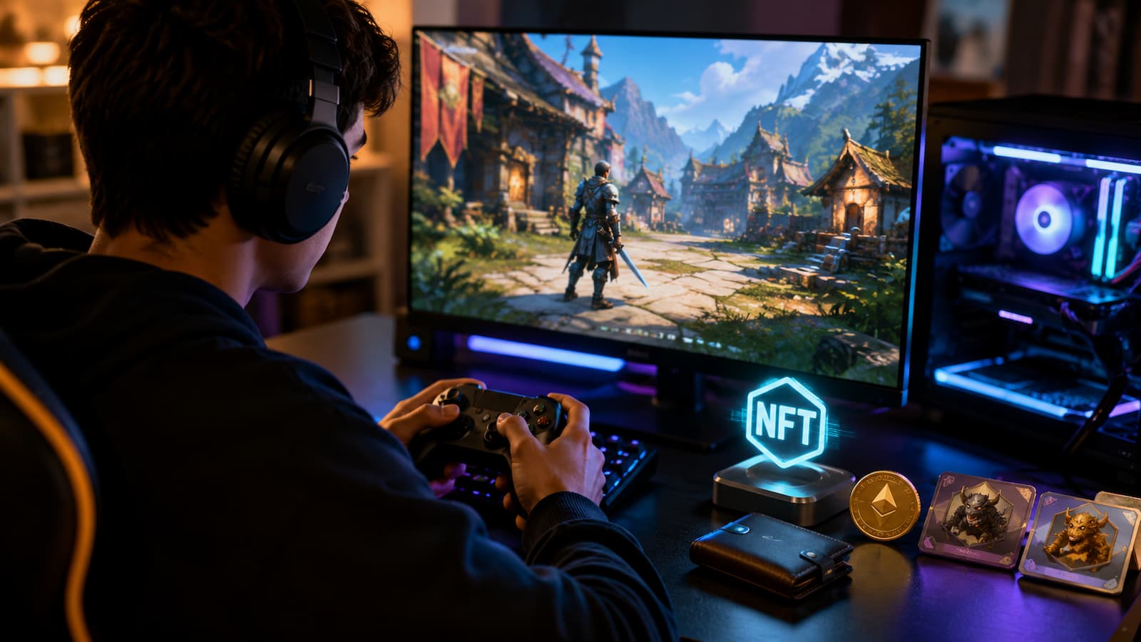 Los juegos NFT combinan entretenimiento propiedad digital y riesgos de liquidez y seguridad.