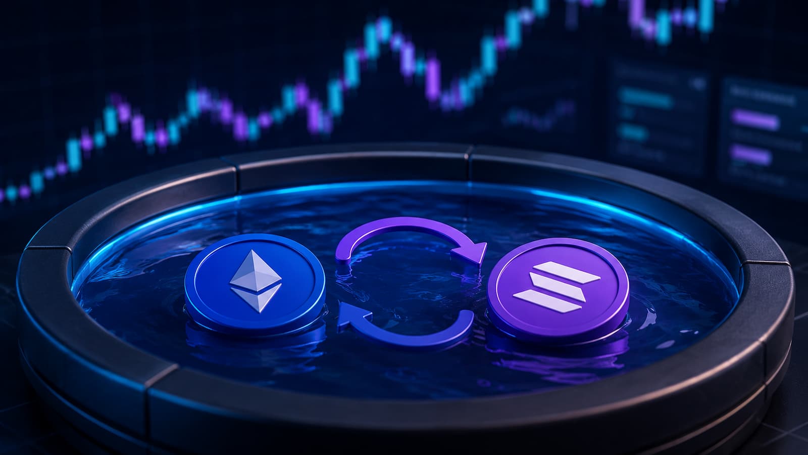 Un pool DeFi reajusta sus tokens cuando cambia el precio relativo entre ambos activos.
