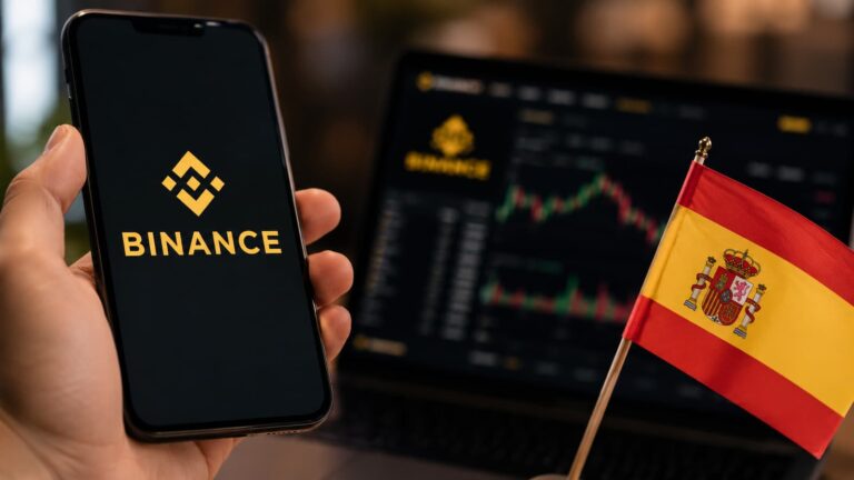 Binance Spain limita depósitos mientras mantiene retiradas durante su salida bajo MiCA.