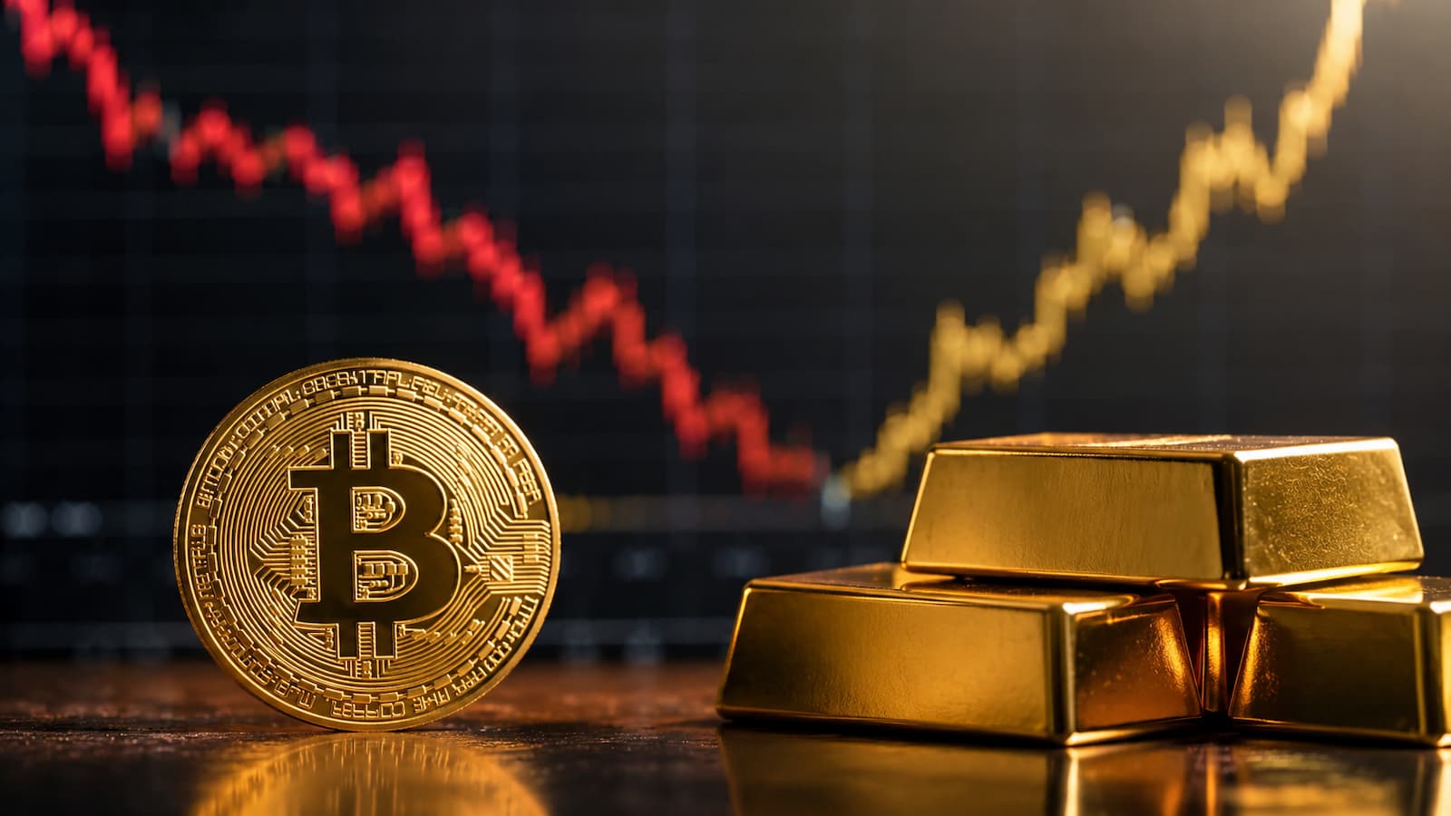 Bitcoin pierde fuerza frente al oro mientras el mercado debate si la señal anticipa un giro.