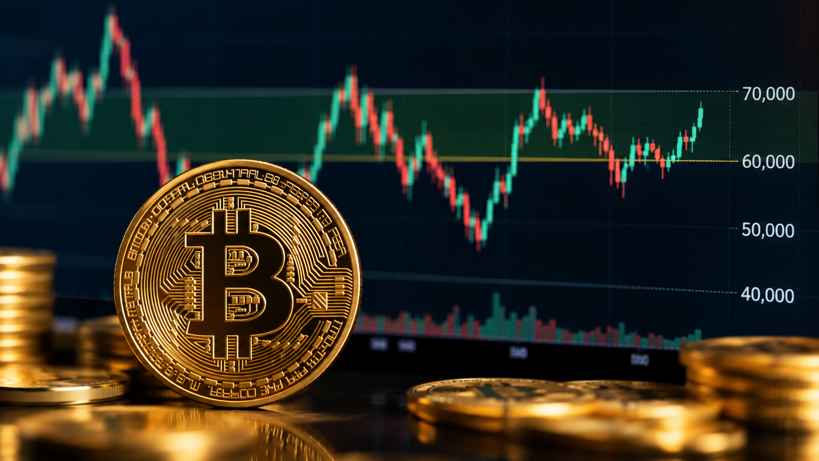 Bitcoin vuelve a la zona de 60.000 70.000 dólares una de las más negociadas de su historia.