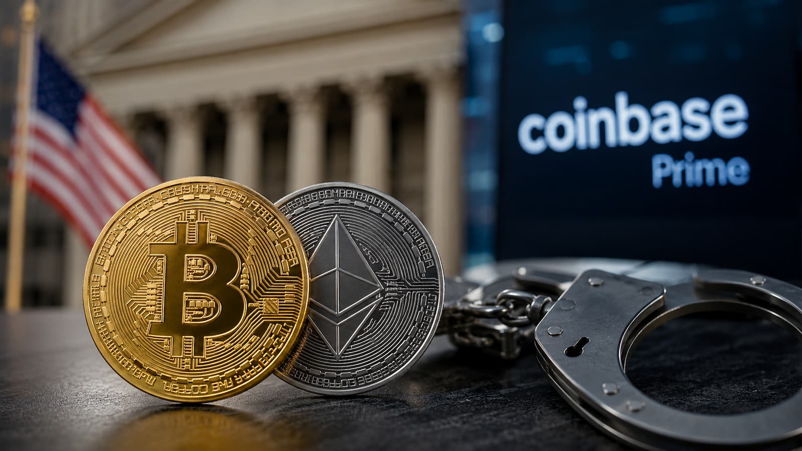Bitcoin y Ether incautados por EE. UU. fueron trasladados a Coinbase Prime.