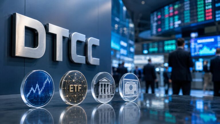 DTCC completa operaciones reales con acciones ETF y bonos del Tesoro tokenizados.