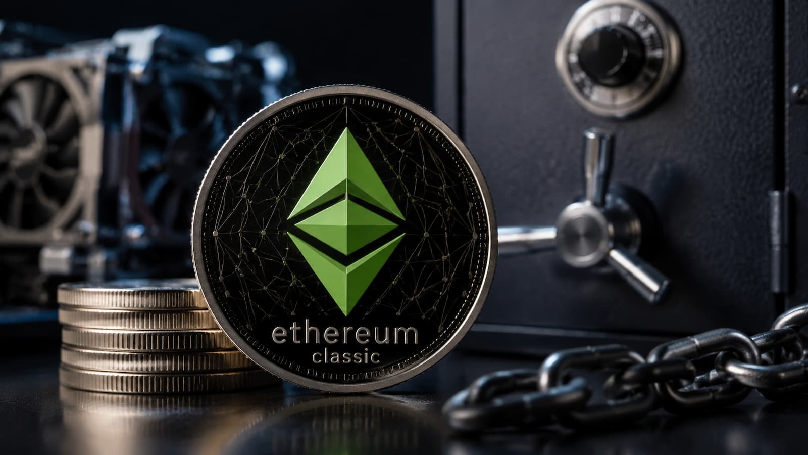 Ethereum Classic (ETC) una red PoW con oferta limitada y riesgos de liquidez y custodia.