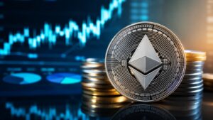 Ethereum vuelve a rozar el 10% de la capitalización total del mercado cripto.