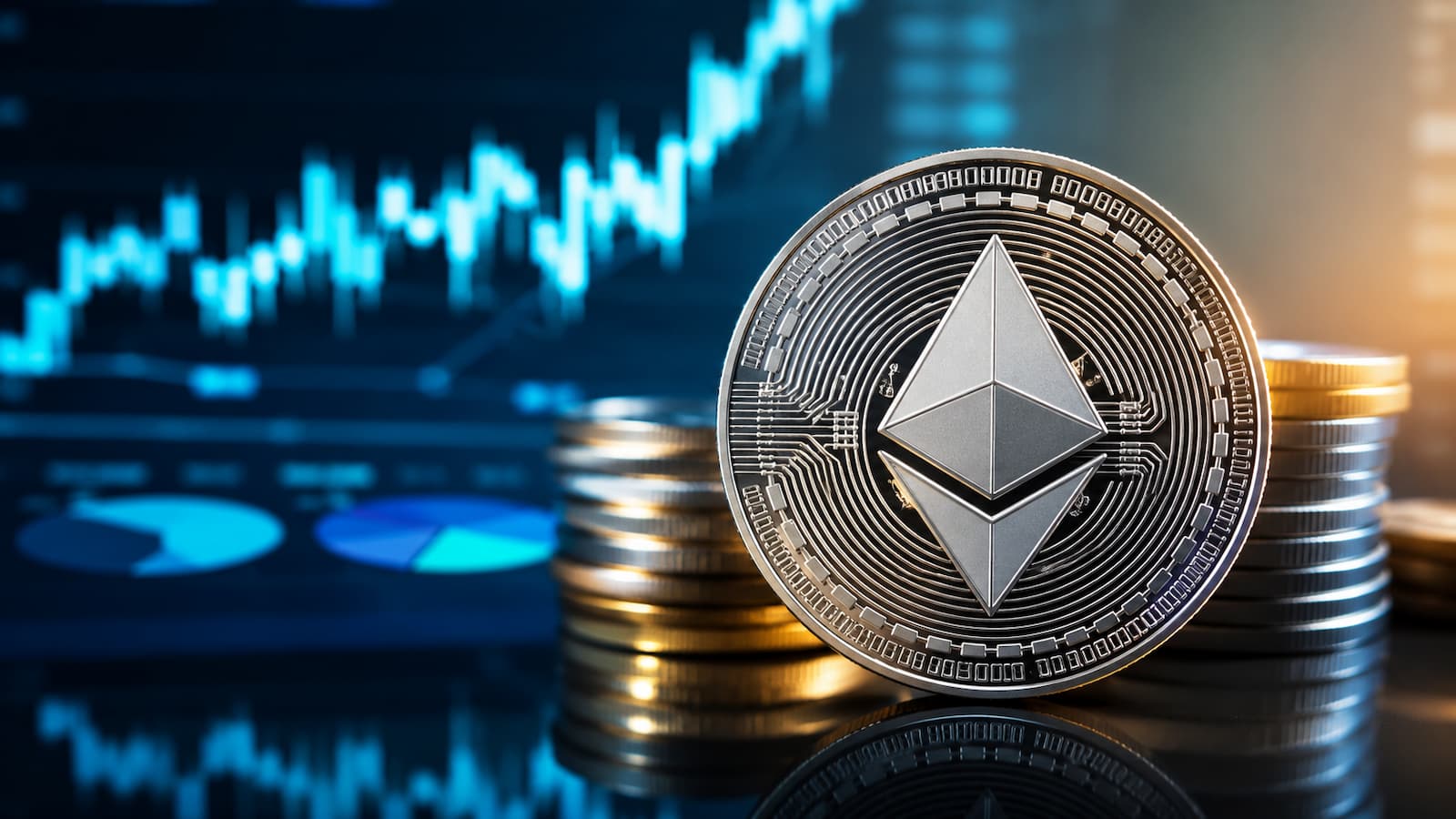 Ethereum vuelve a rozar el 10% de la capitalización total del mercado cripto.