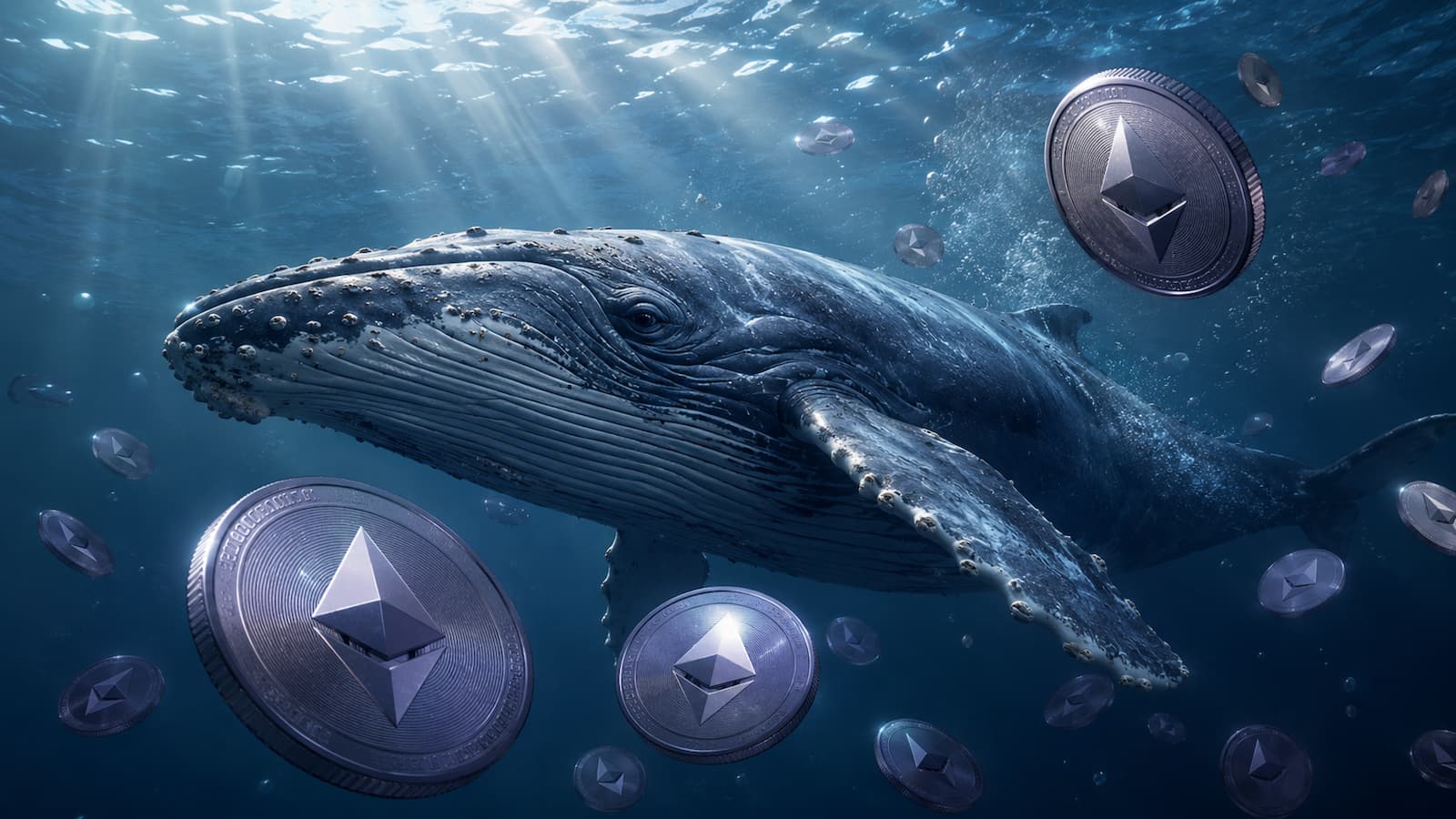 Grandes carteras mueven ETH mientras el precio de Ethereum sigue débil.
