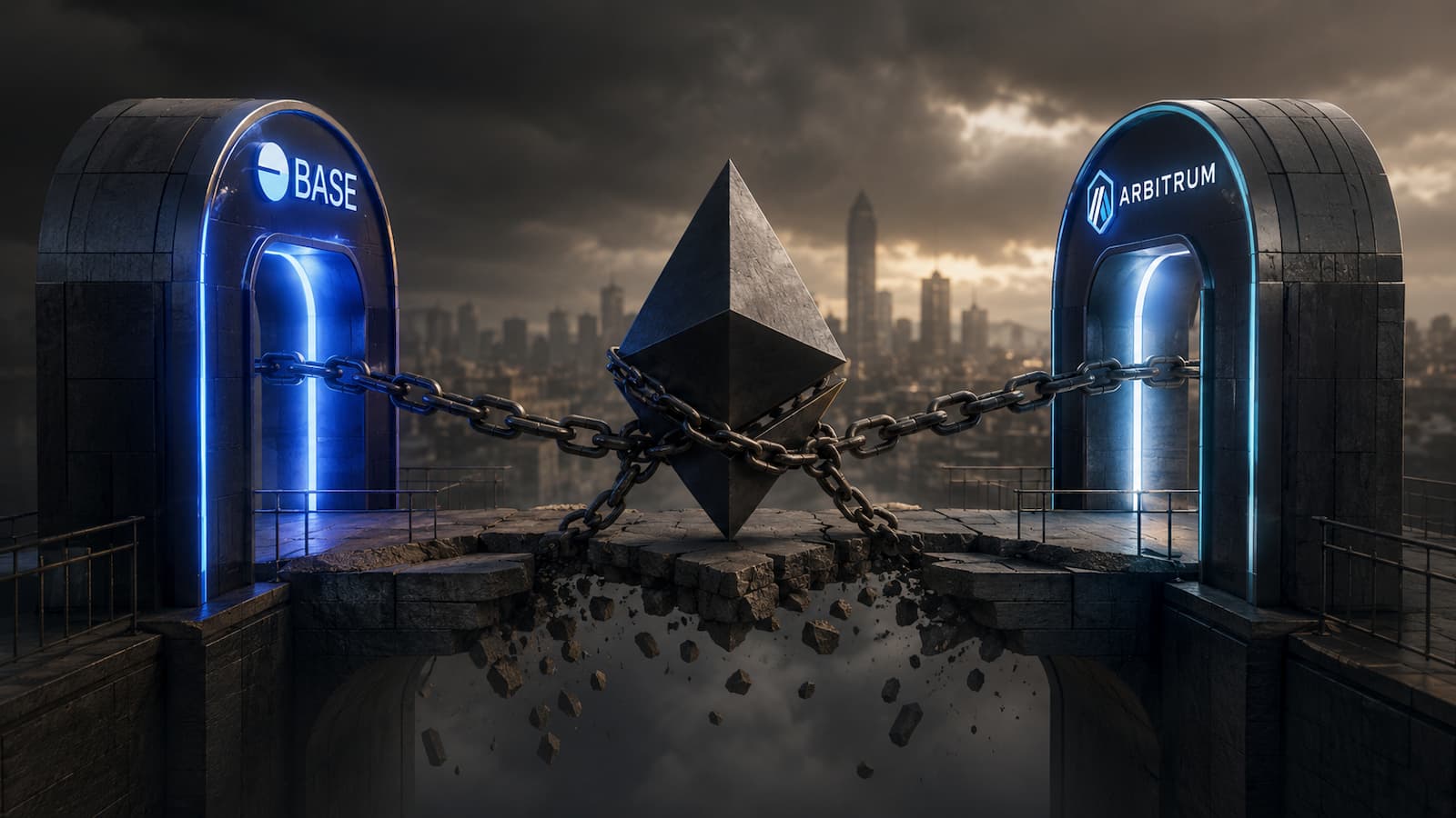 Las capas 2 de Ethereum reducen el valor en contratos puente con Base y Arbitrum a la cabeza.