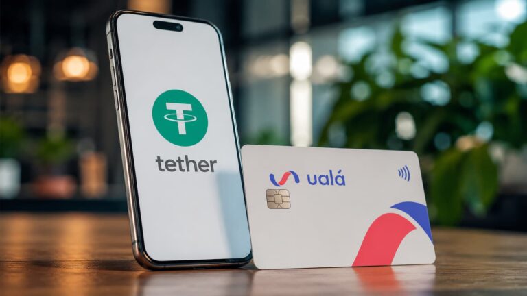 Logotipos de Tether y Ualá