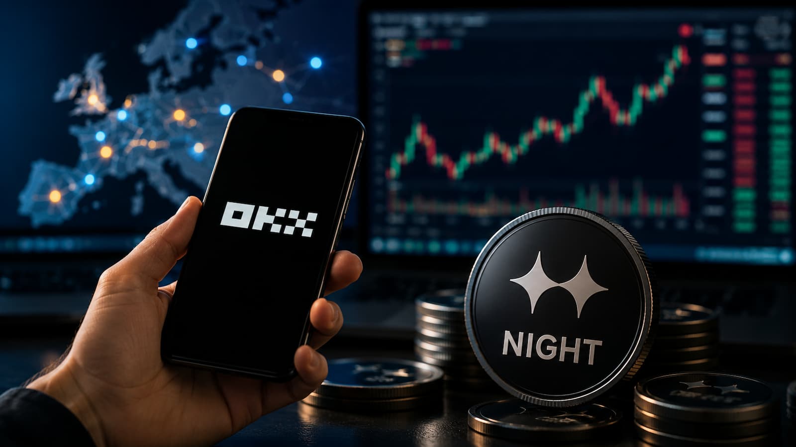 OKX distribuye 5 millones de NIGHT en una campaña europea ligada al volumen de trading. (1)