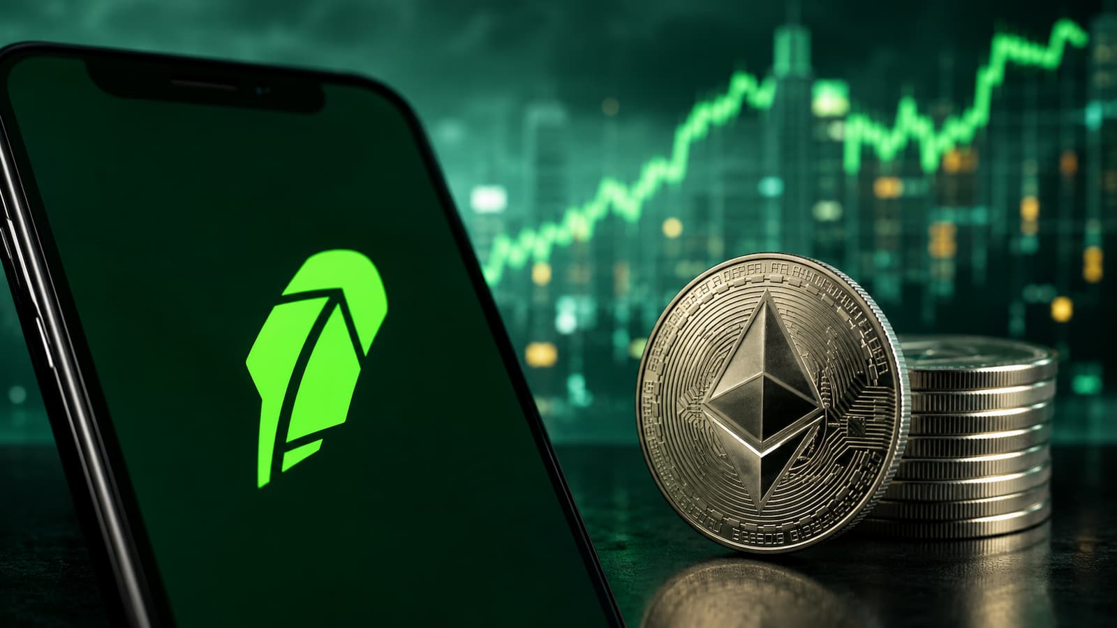 Robinhood Chain usa ETH como gas y liquida sus operaciones sobre Ethereum.