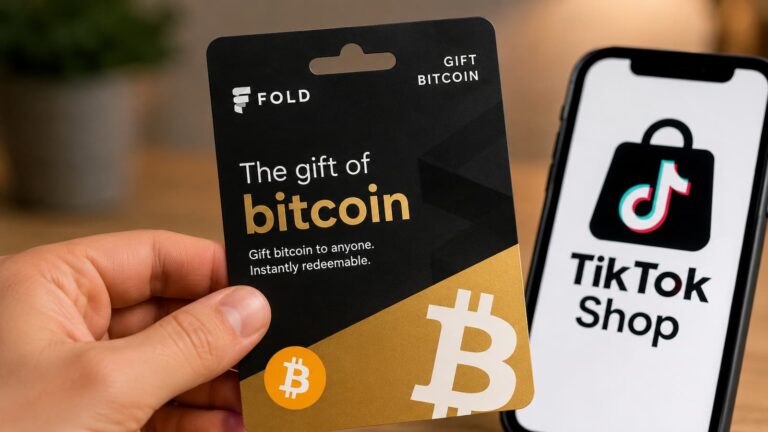 Tarjeta regalo de bitcoin de Fold disponible en TikTok Shop de Estados Unidos
