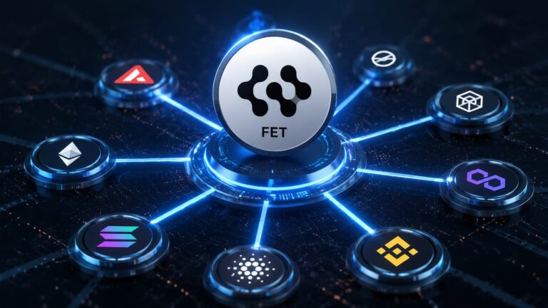 Token FET de Artificial Superintelligence Alliance conectado a distintas redes blockchain.