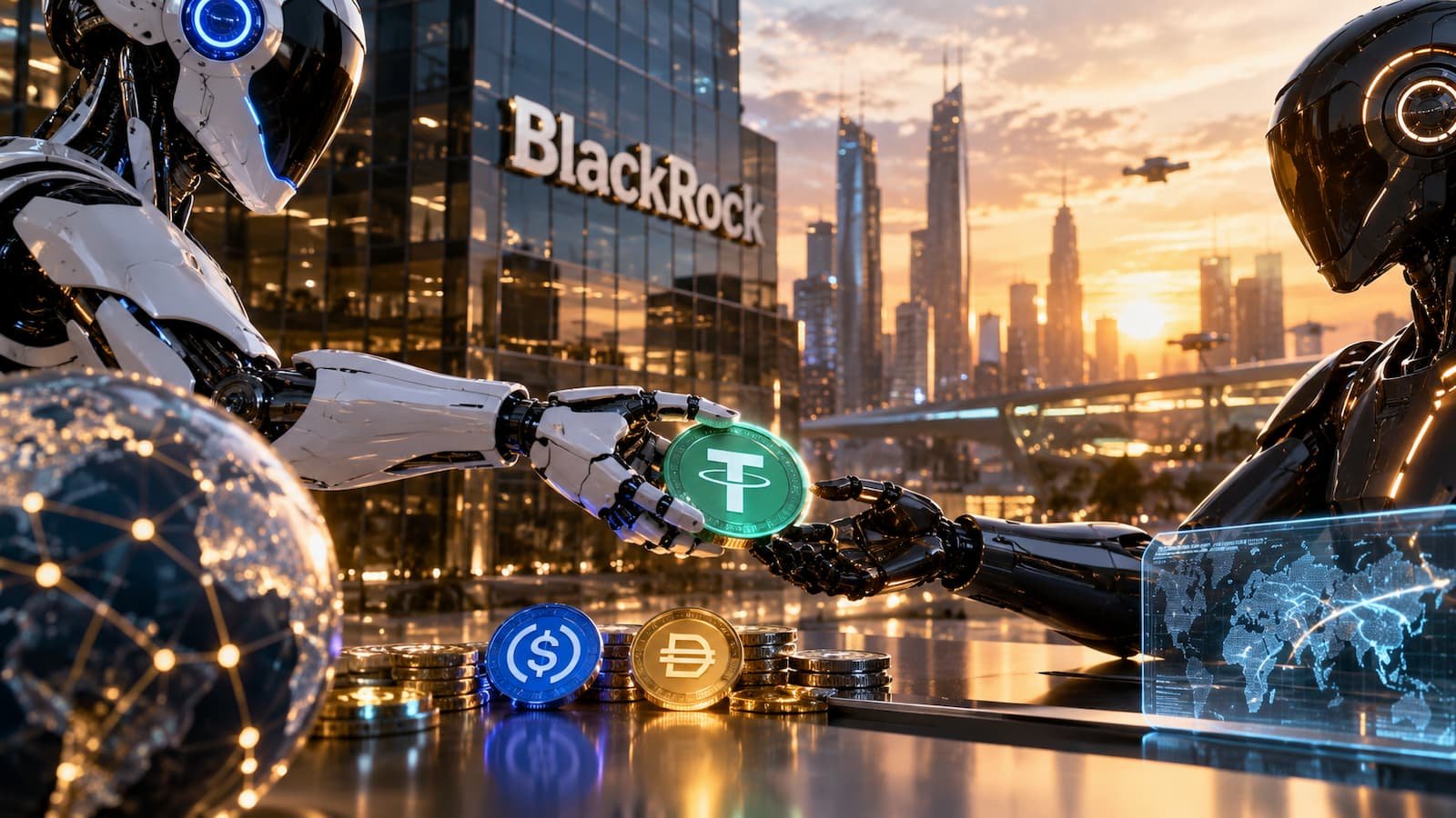 BlackRock ve a las stablecoins liderando los pagos entre agentes de IA.