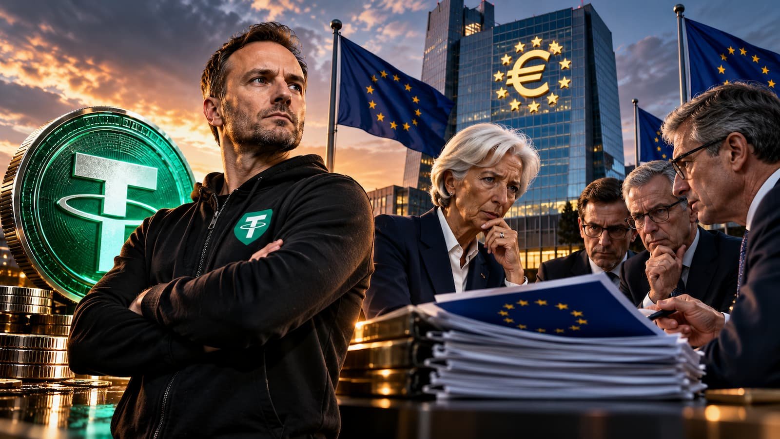 Tether mantiene su rechazo a MiCA mientras el BCE cuestiona la regla de reservas.