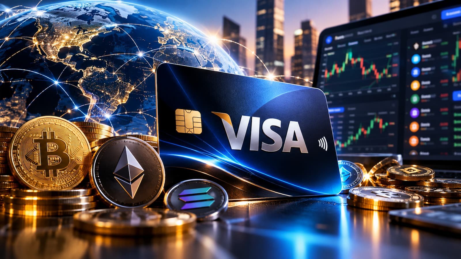 Visa y los exchanges de criptomonedas