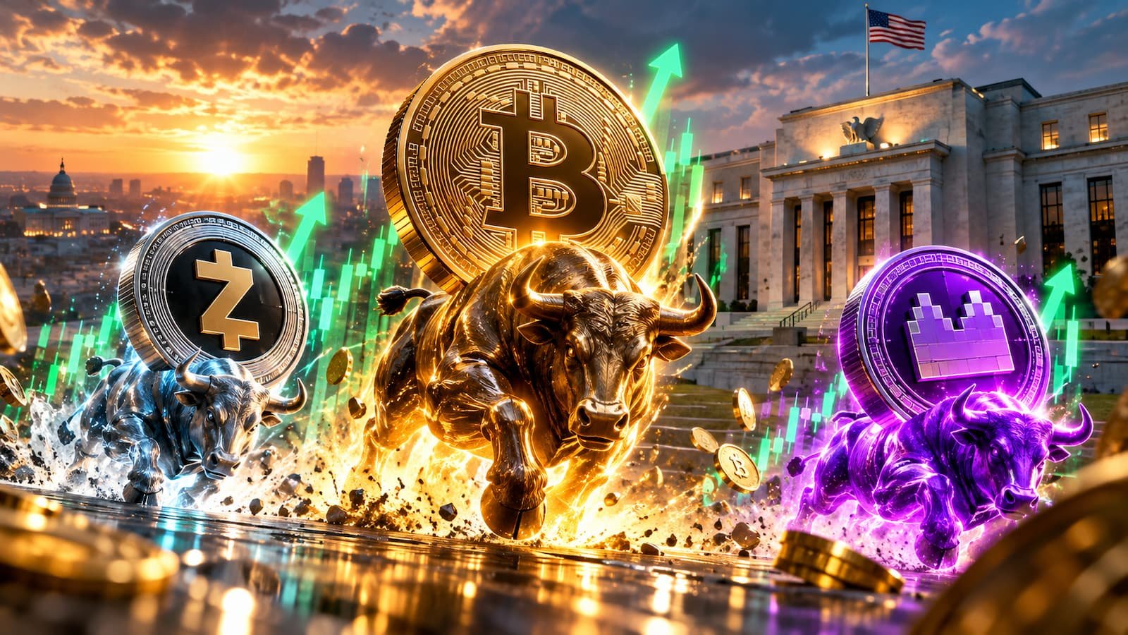 Bitcoin recupera los 80.000 $ pero Zcash y MemeCore suben más antes de la Fed.