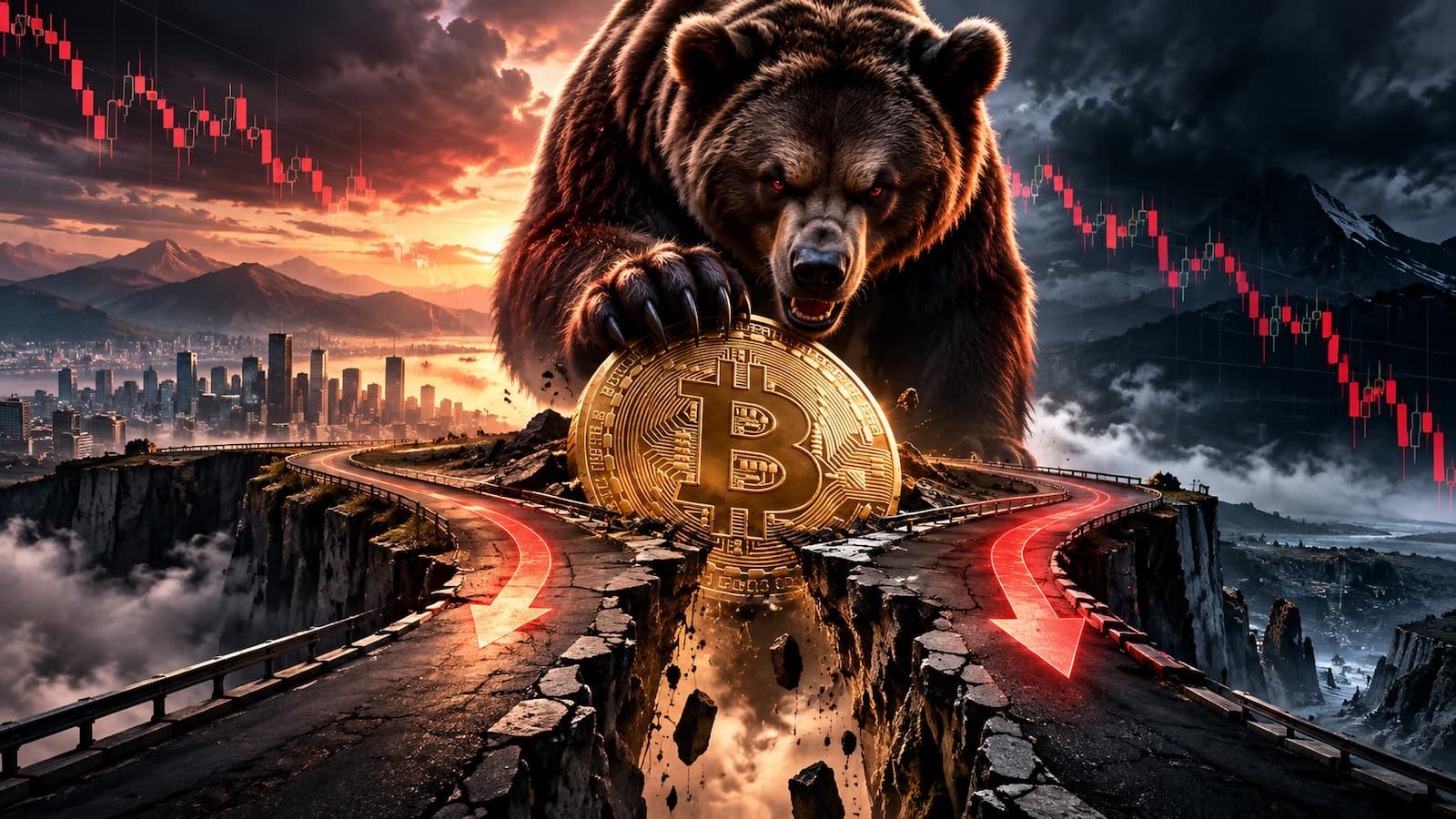 Bitcoin vuelve a tener sobre la mesa dos escenarios bajistas que han ganado visibilidad.