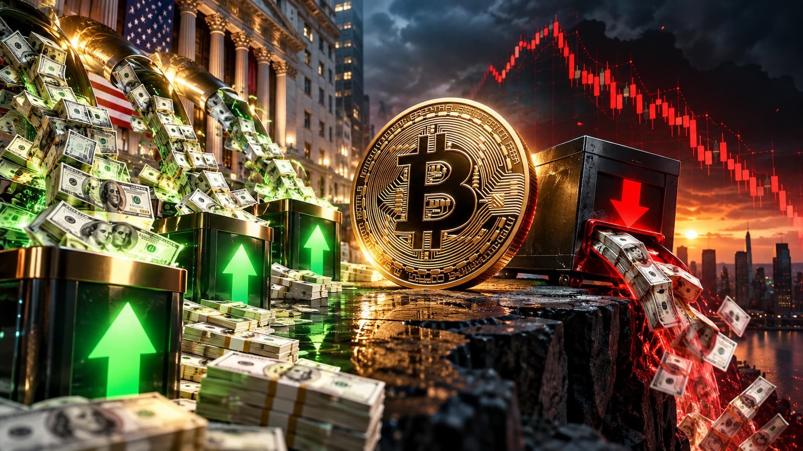 ETF de Bitcoin al contado de Estados Unidos captaron 1.074,7 millones de dólares.