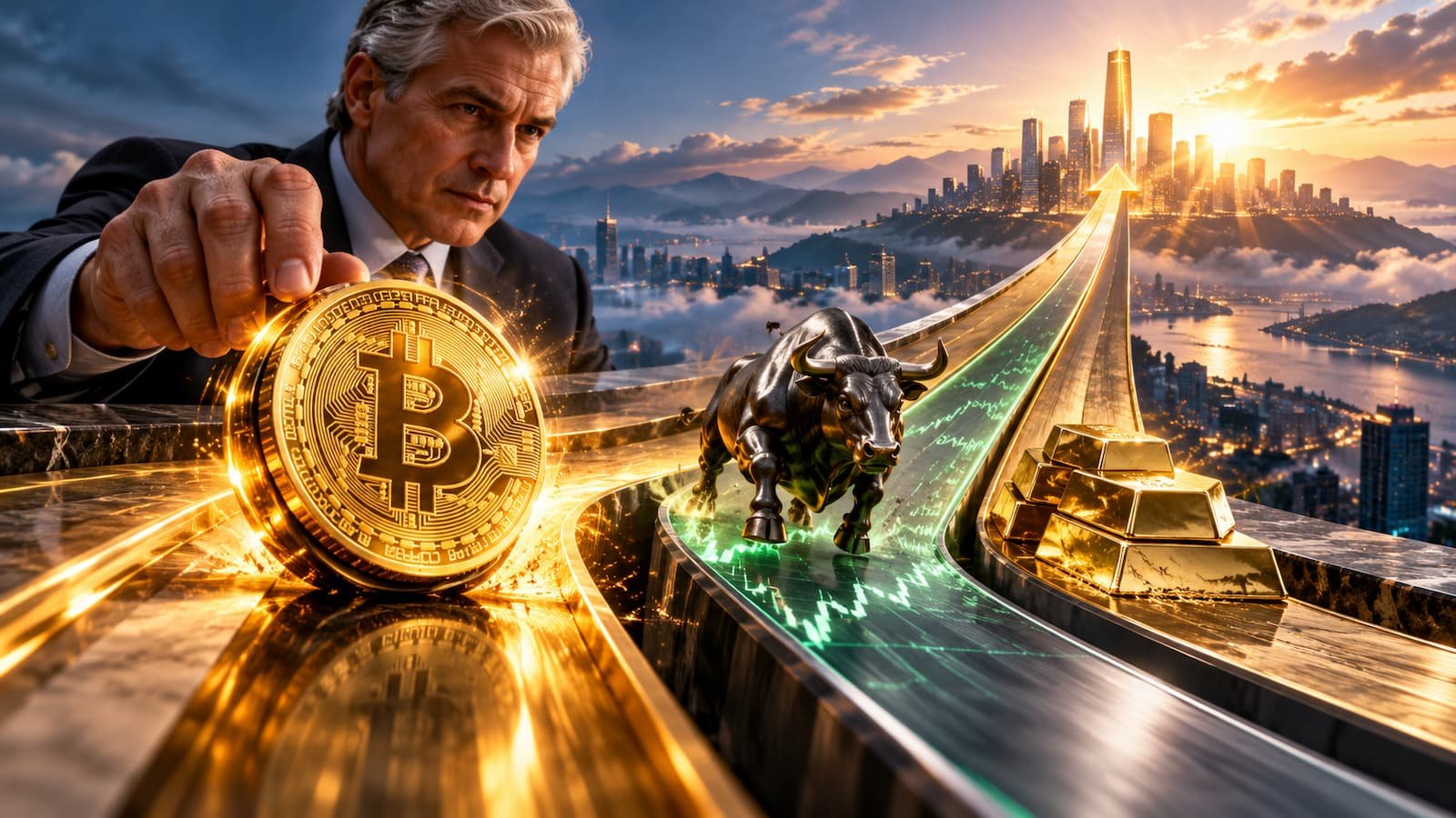 J.P. Morgan Asset Management plantea tres escenarios para Bitcoin hasta 2036.