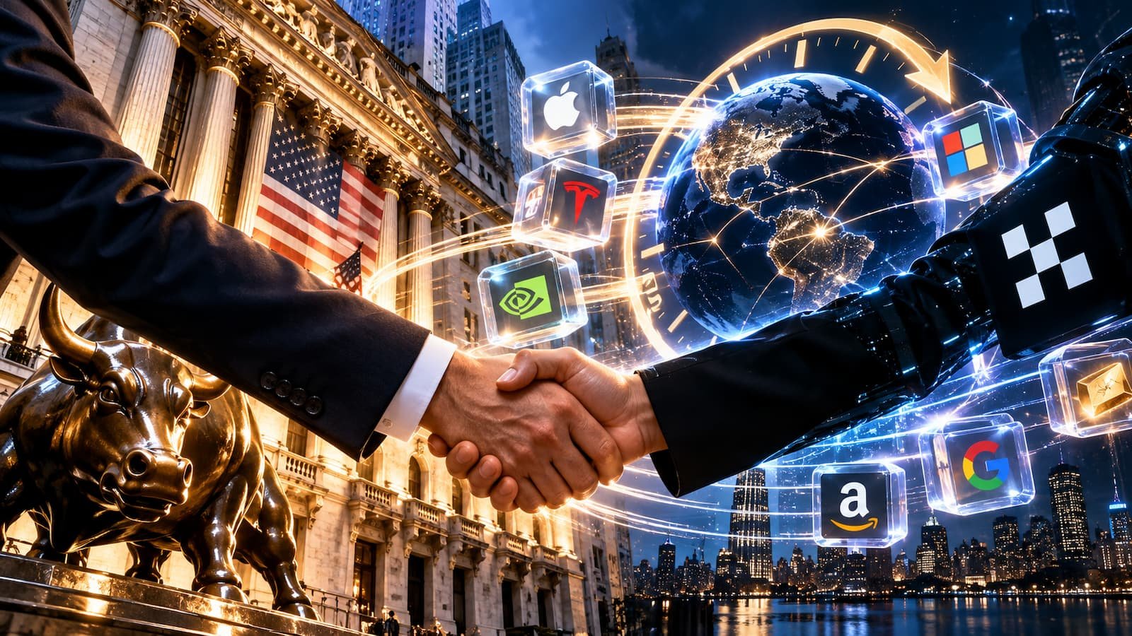 La matriz de la NYSE y OKX preparan un mercado tokenizado que operará 247.