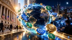 Las stablecoins movieron más de 400 millones de dólares por hora de media.