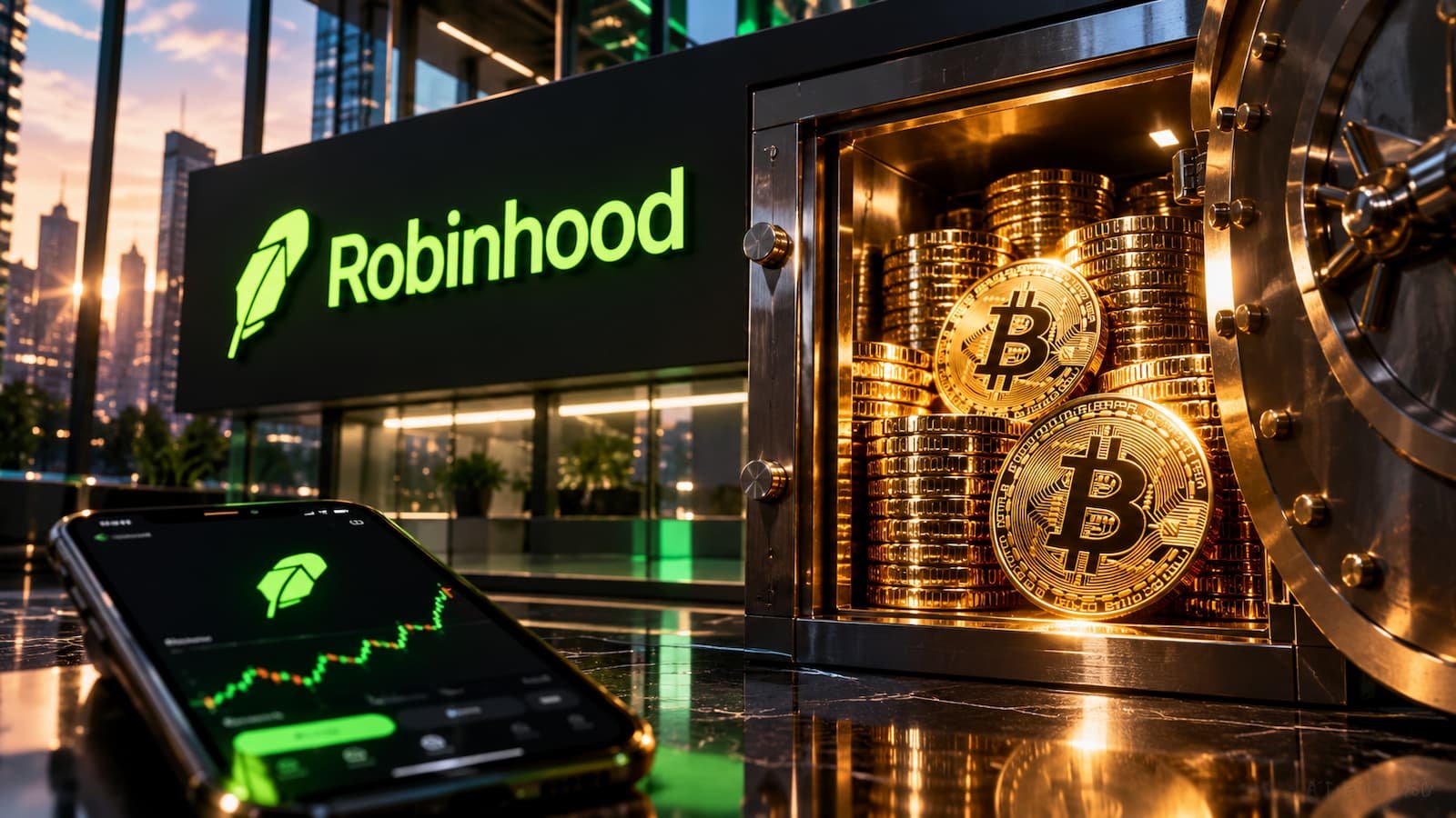 Robinhood ha incorporado 25 millones de dólares en Bitcoin.