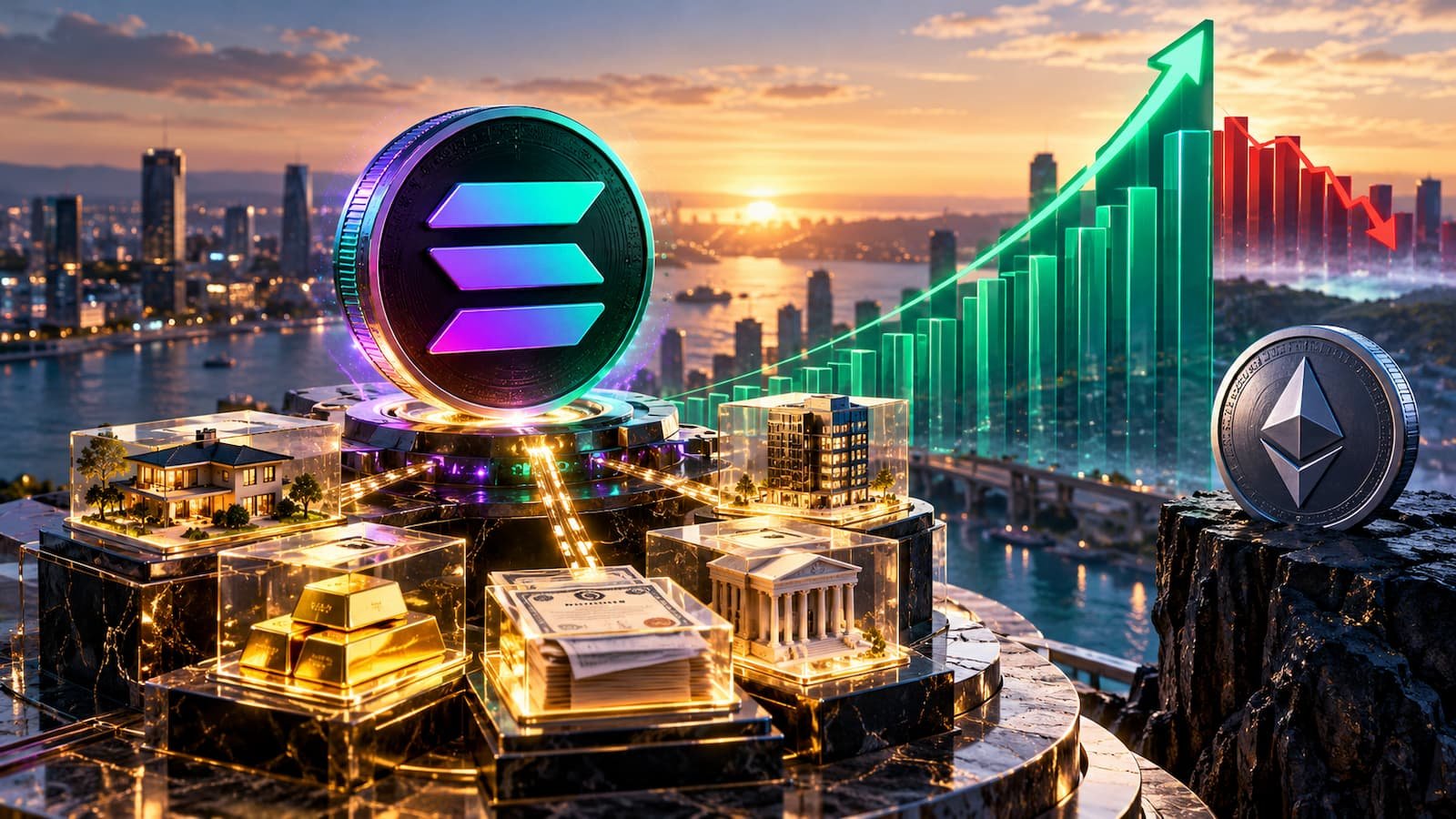 Solana alcanza 4.300 millones de dólares en activos tokenizados.